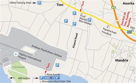 paphos airport parking map.